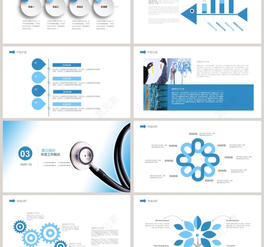 2019医学医疗汇报PPT模版第3张