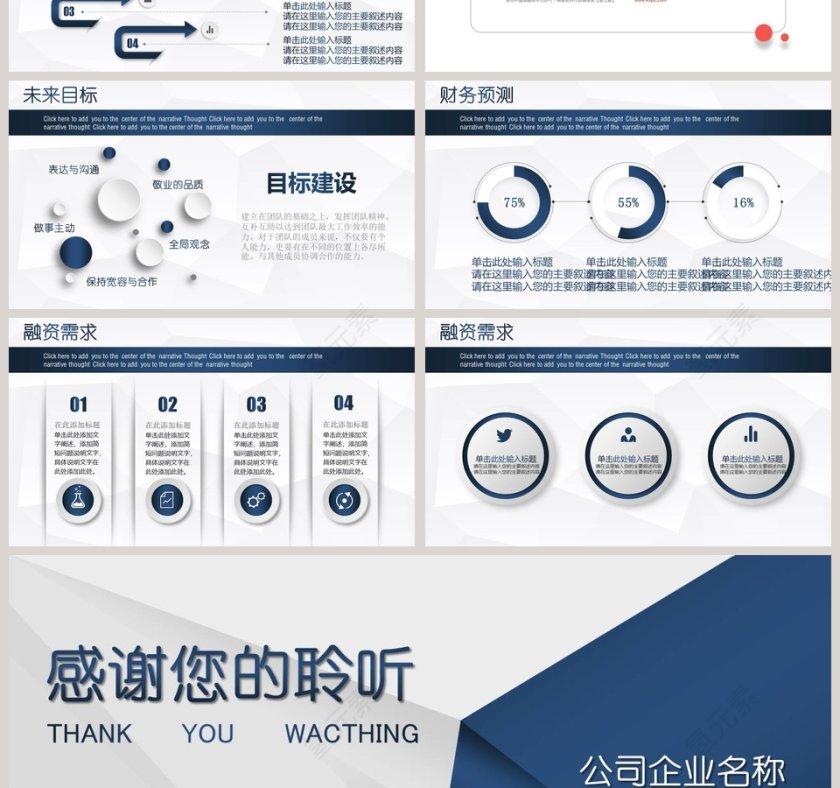 商业融资计划书商业计划书PPT第7张