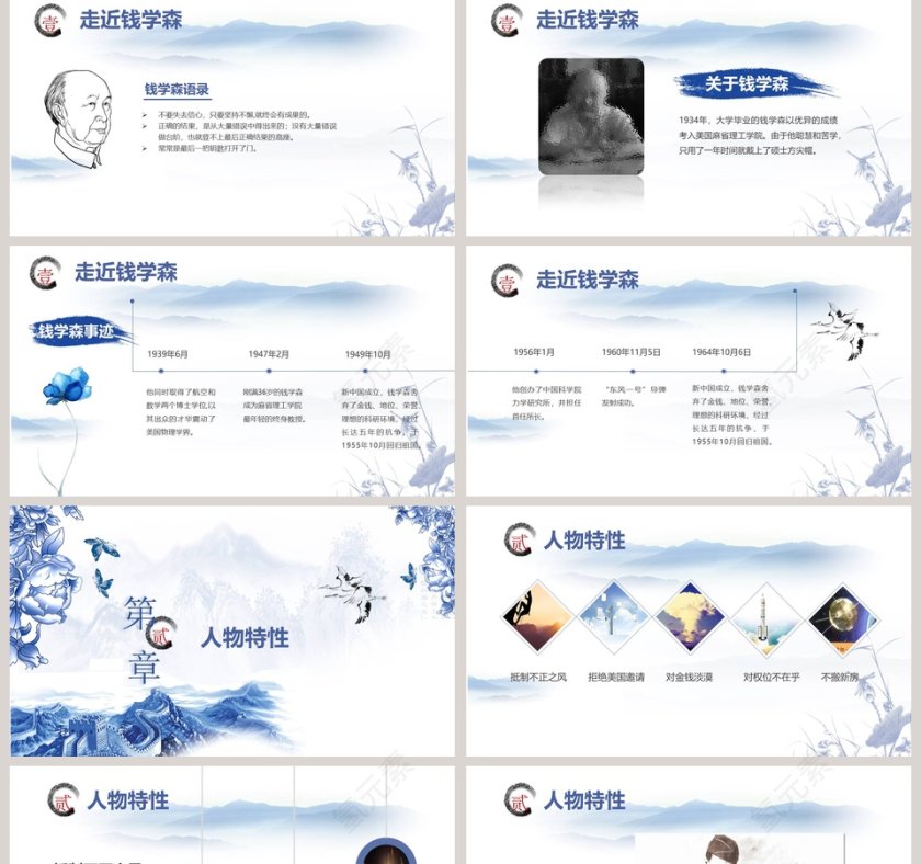 蓝色淡雅民族之魂第2张