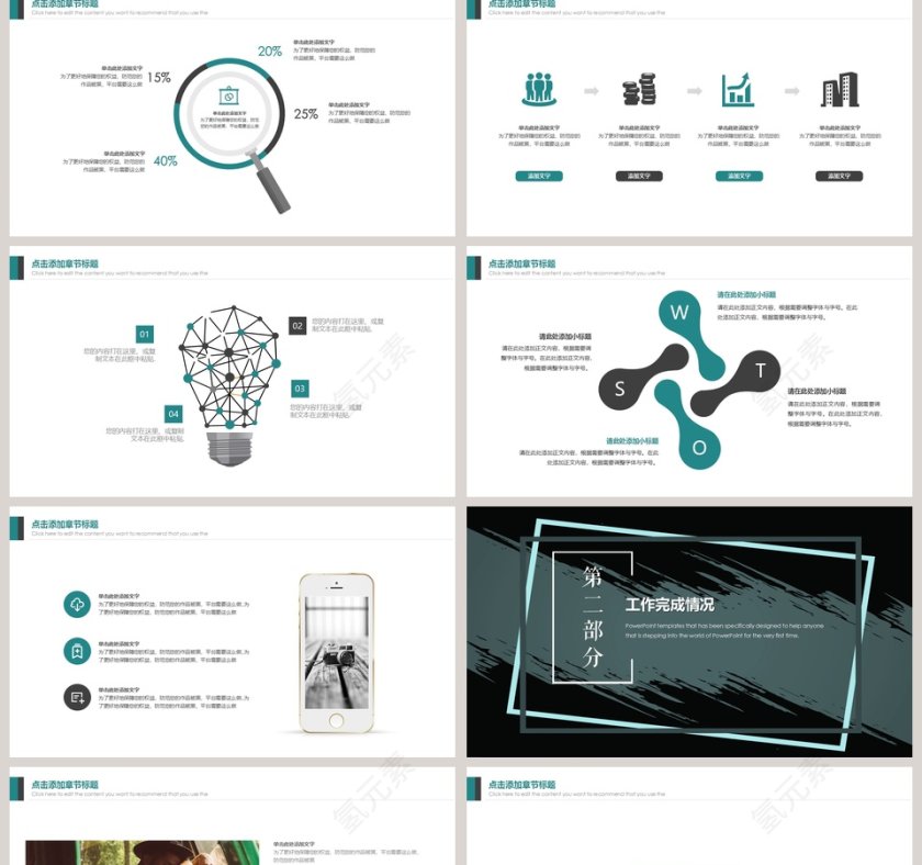 年终总结汇报PPT模板第2张