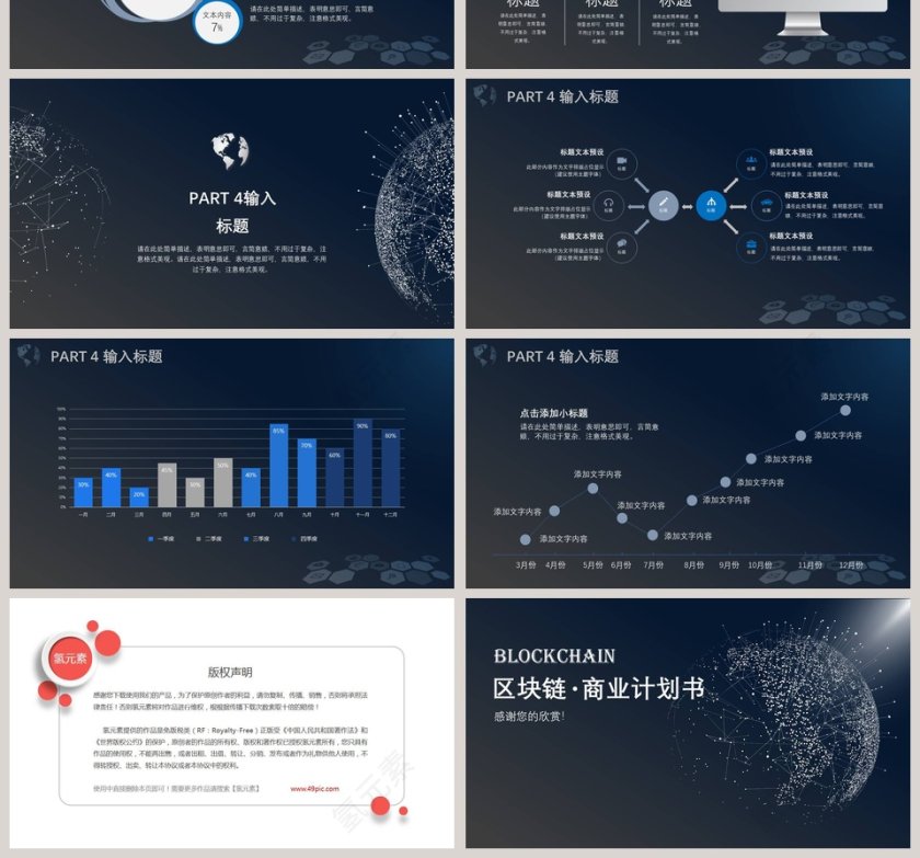 区块链商业计划书ppt第4张