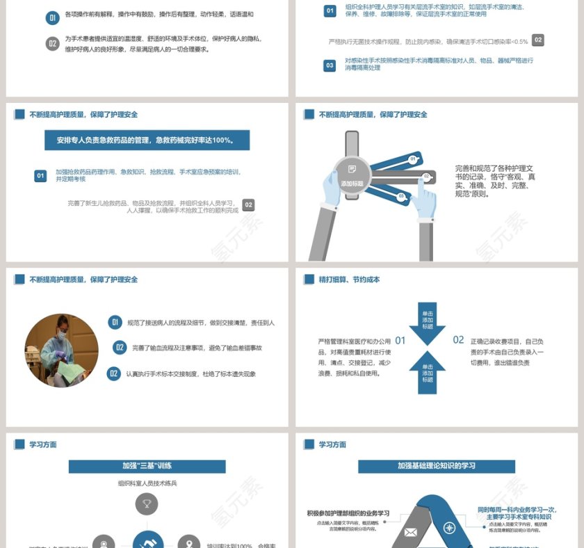 医护人员背景护士长述职报告PPT第3张