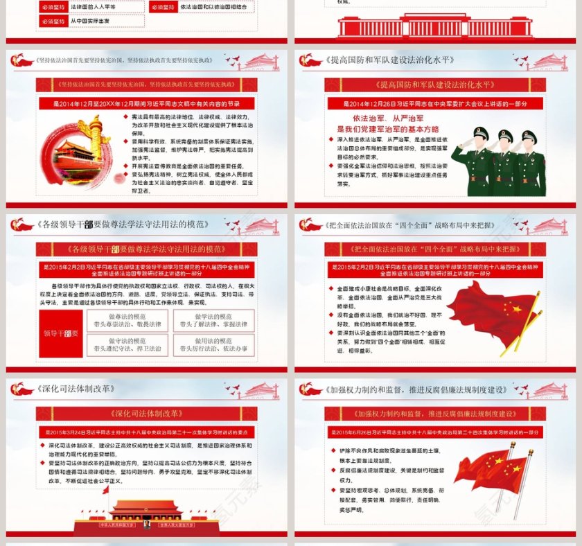 论坚持全面依法治国学习解读PPT第4张