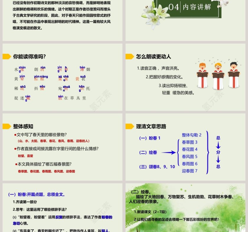 语文教学春PPT课件第3张