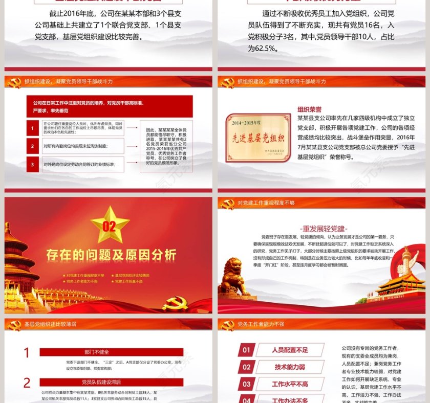 简洁大气述职述廉述责报告党政工作汇报PPT第3张