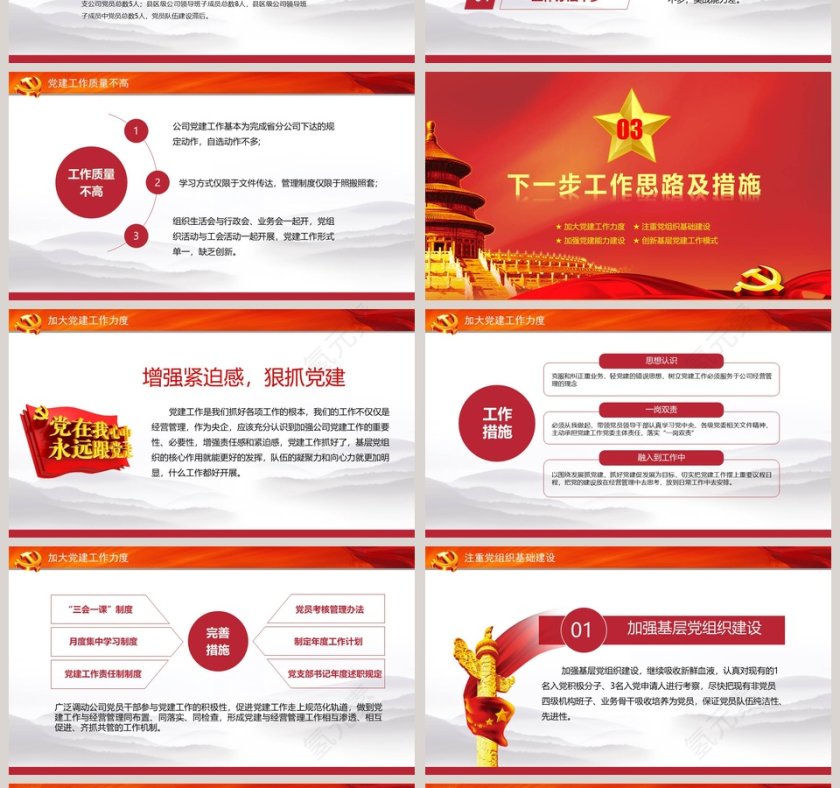 简洁大气述职述廉述责报告党政工作汇报PPT第4张