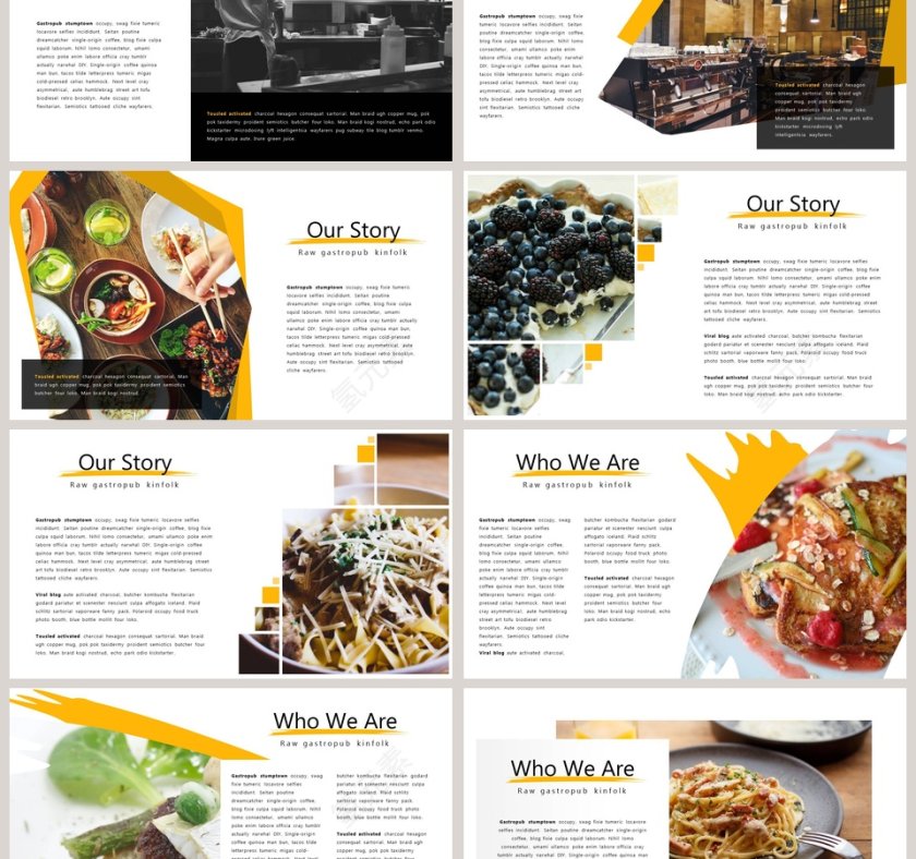 高档餐饮美食西餐厅介绍PPT模板第6张