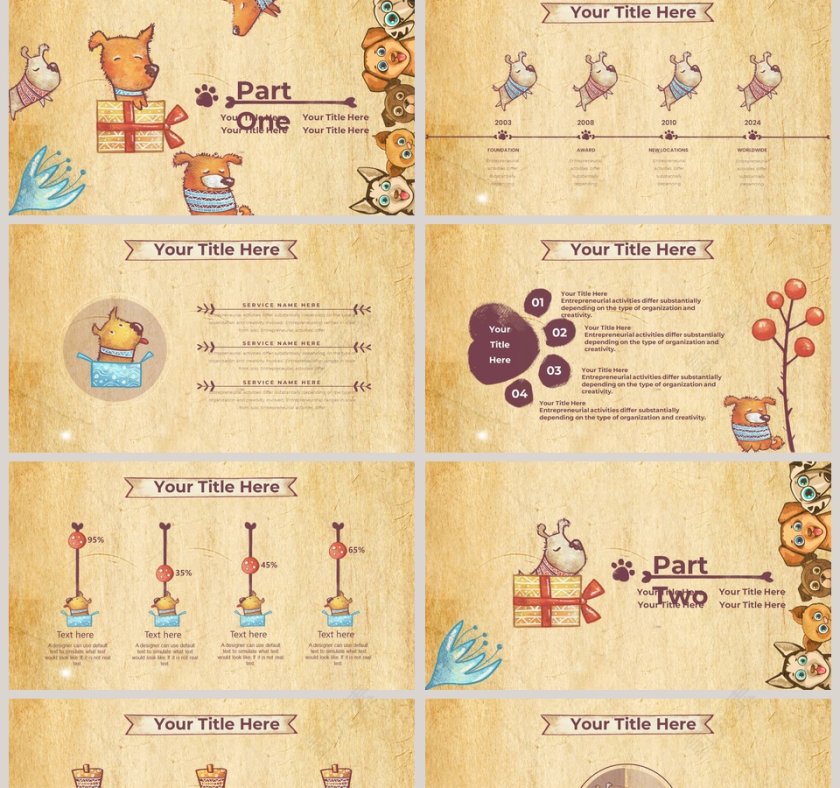 儿童卡通ppt第2张