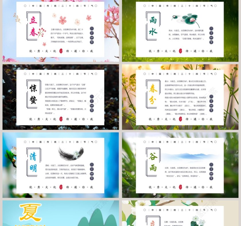 中华四季二十四节气PPT第2张
