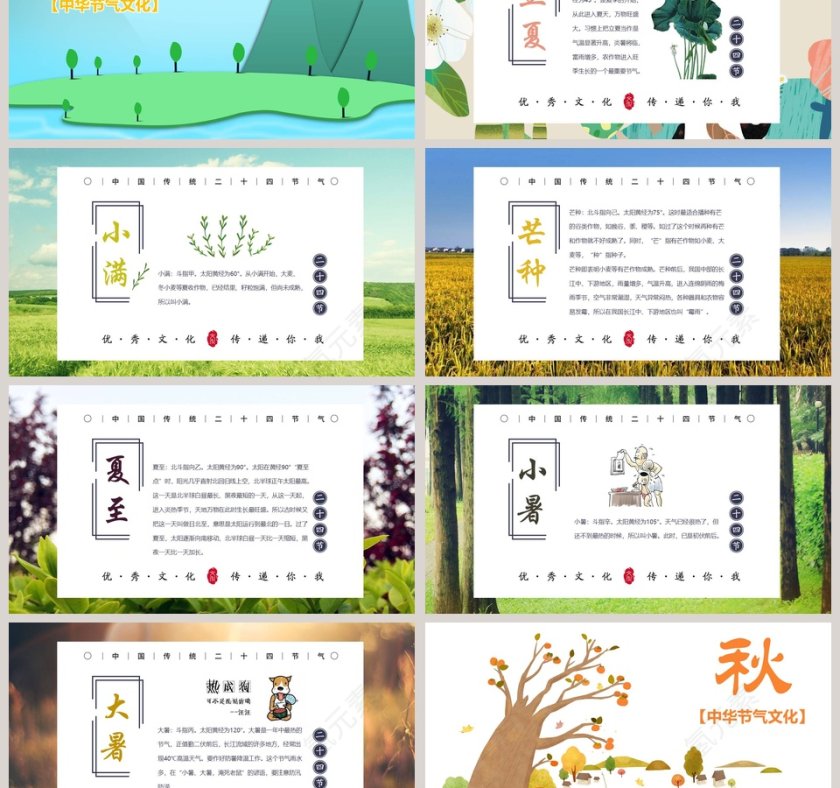 中华四季二十四节气PPT第3张