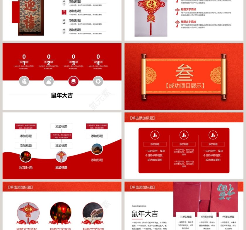 迎战鼠年2020年公司年终总结PPT模板第3张