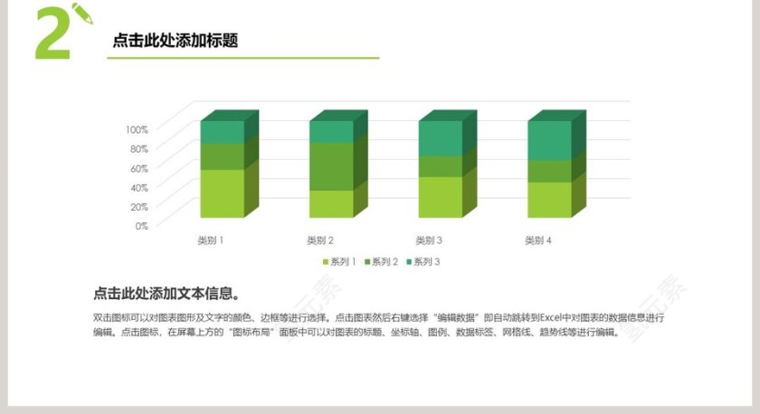 多类别系列立体柱状图PPT模板第2张