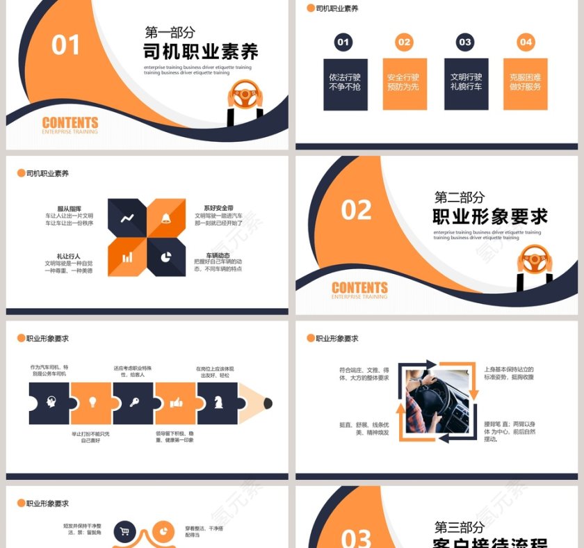 企业培训商务司机礼仪培训PPT模板第2张