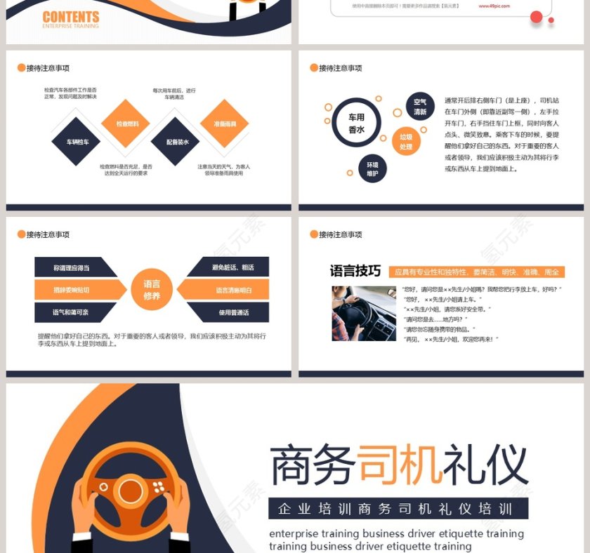 企业培训商务司机礼仪培训PPT模板第4张
