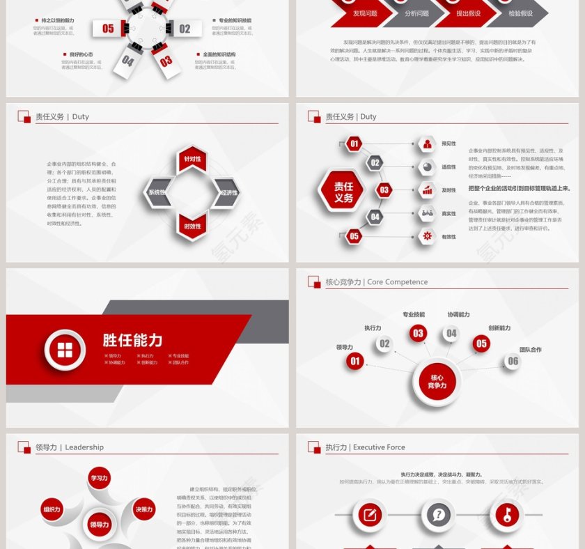 商务大气岗位竞聘PPT模板第3张