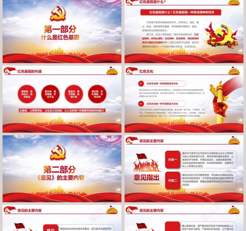 全军开展“传承红色基因、担当强军重任”主题教育微党课课件第二批不忘初心PPT第2张