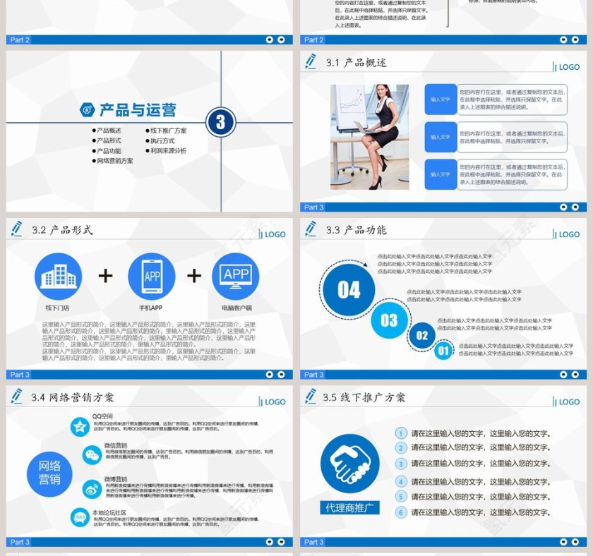 融资商业融资计划书PPT模板第4张