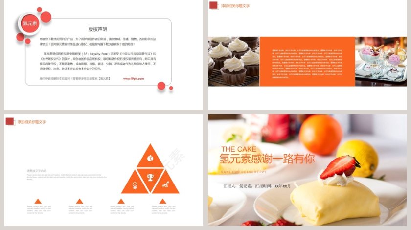 蛋糕甜点PPT面包咖啡甜点PPT第5张