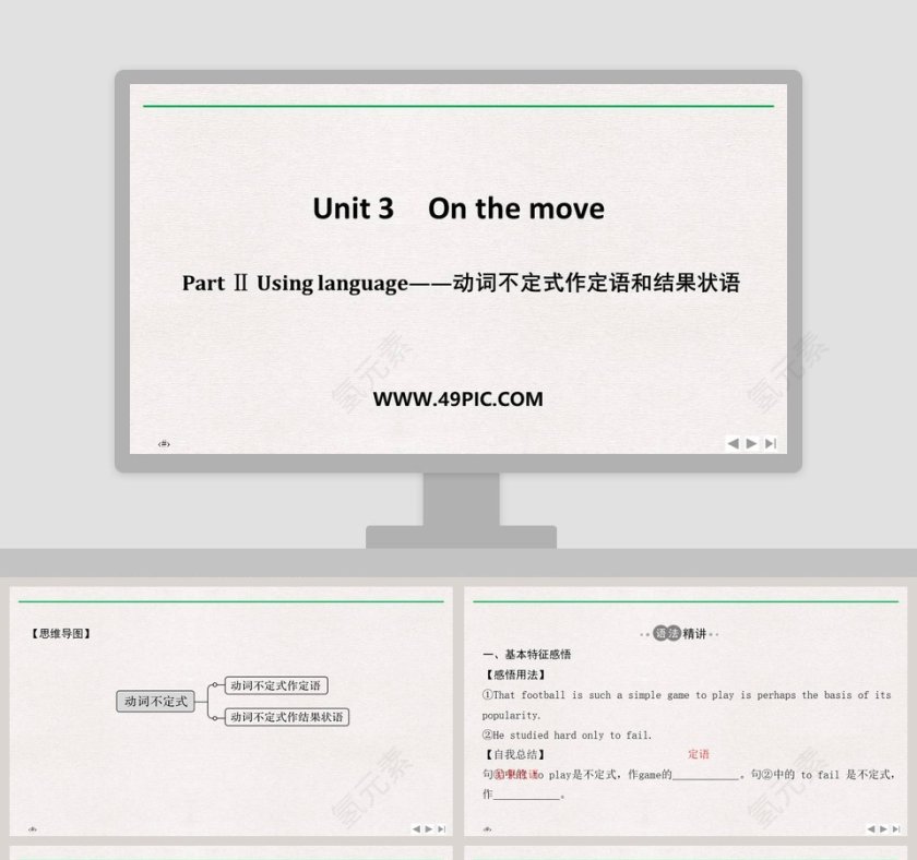 Part  Using language-动词不定式作定语和结果状语教学ppt课件第1张