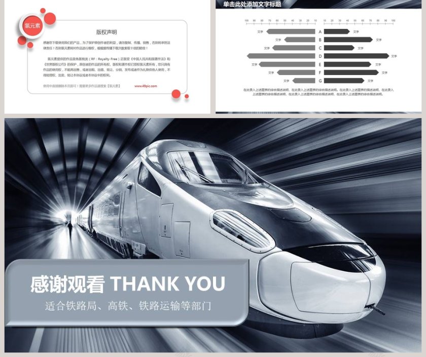 铁路高铁工作汇报PPT第5张