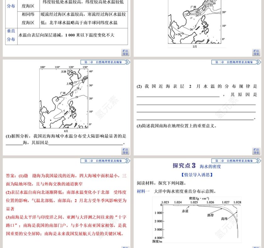 第五节海水的性质和运动对人类活动的影响教学ppt课件第9张