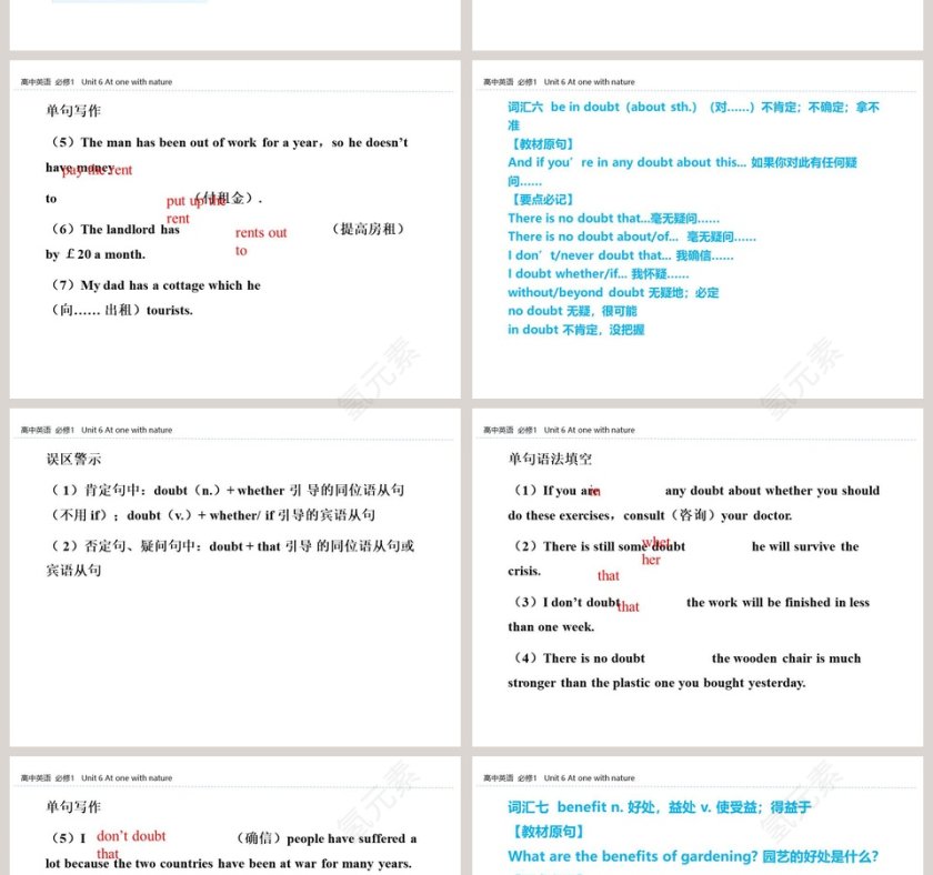 Unit 6 At one with nature - 环境保护主题PPT模板第4张