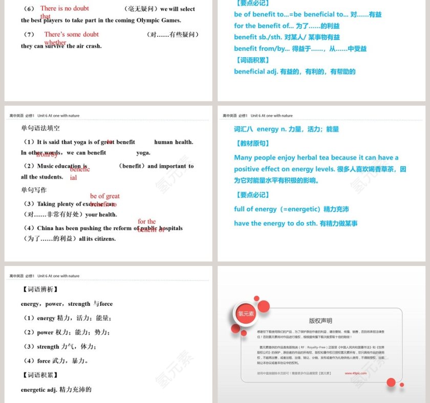 Unit 6 At one with nature - 环境保护主题PPT模板第5张