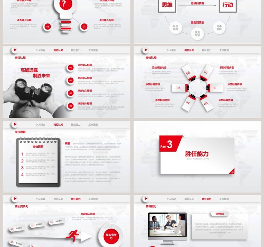 岗位述职计划书PPT第3张