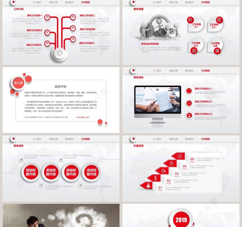 岗位述职计划书PPT第5张