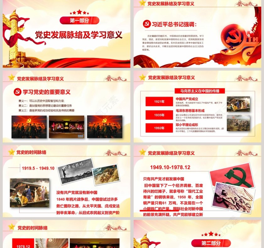 红色大气中共党史光辉的历程第2张