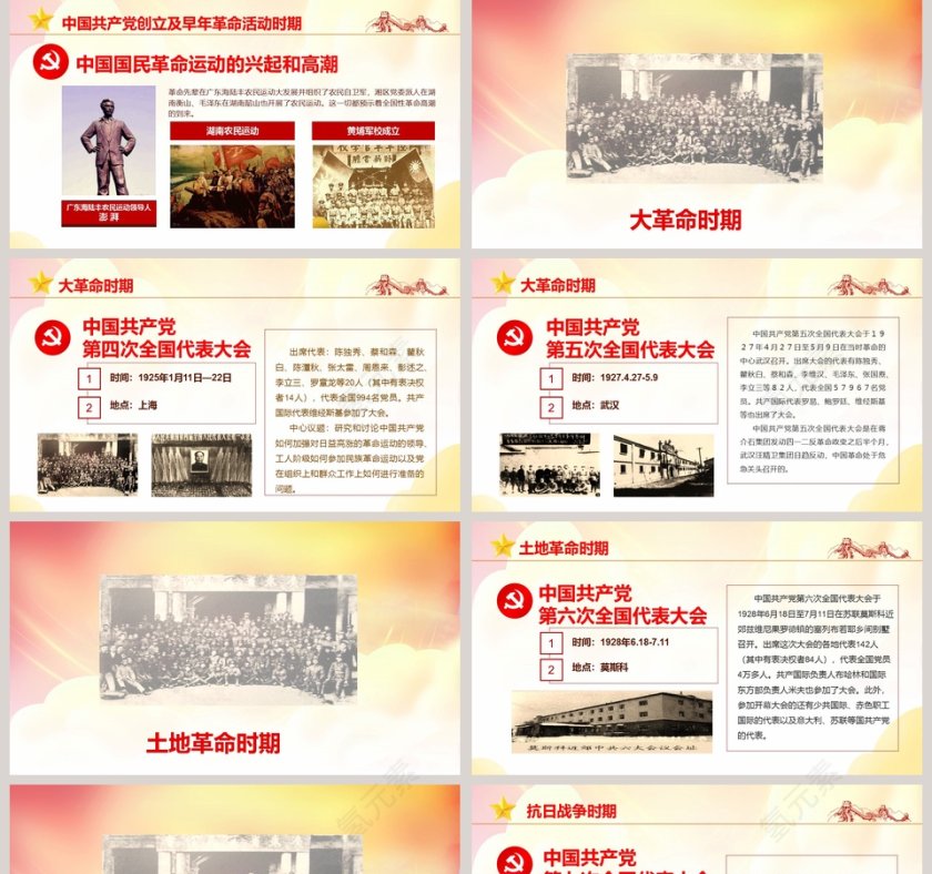 红色大气中共党史光辉的历程第5张