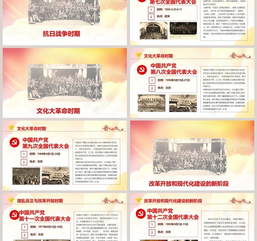 红色大气中共党史光辉的历程第6张