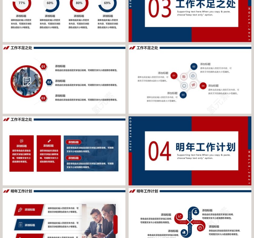 展望未来从心出发年度工作总结汇报PPT模板第3张