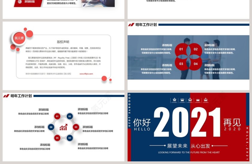 展望未来从心出发年度工作总结汇报PPT模板第4张