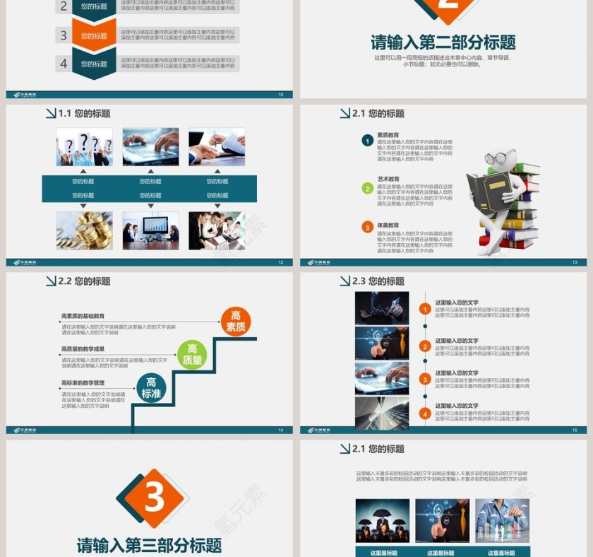 中国邮政通用PPT第3张