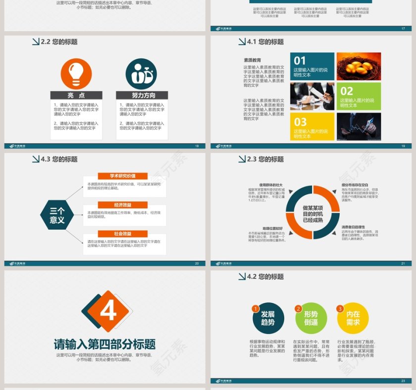 中国邮政通用PPT第4张