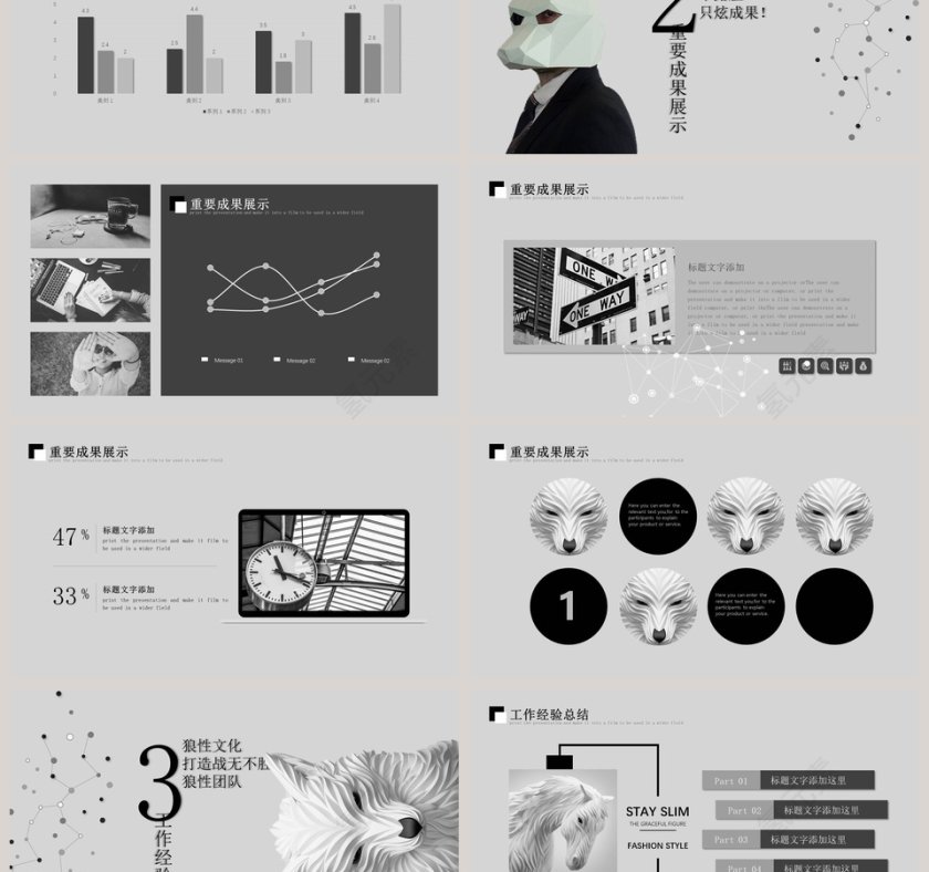 狼性商务工作总结PPT第3张