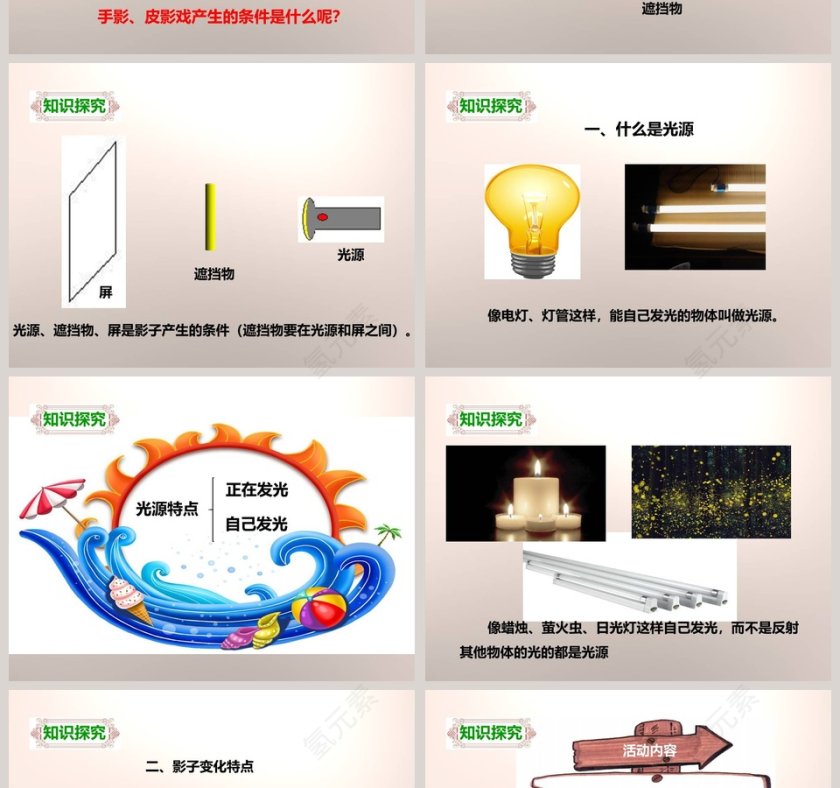 教科版五年级上册PPT模板大全第2张