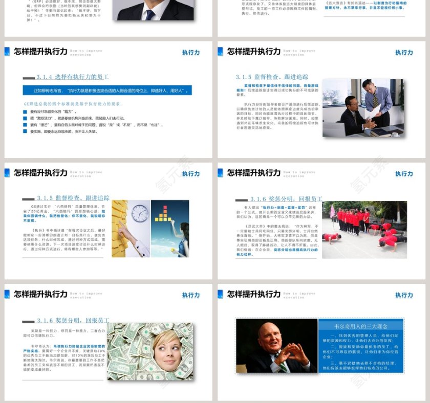 蓝色大气风格企业管理培训执行力第7张