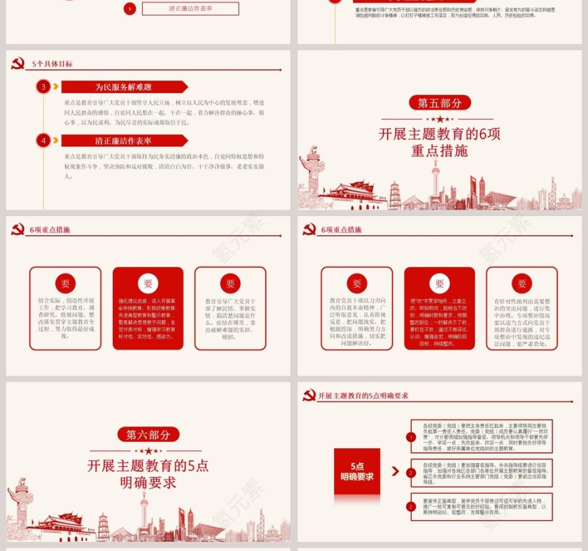 “不忘初心、牢记使命”主题教育工作会议上重要讲话精神学习PPT模板第4张