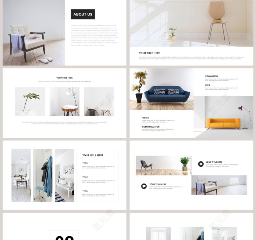 室内设计模板ppt第2张