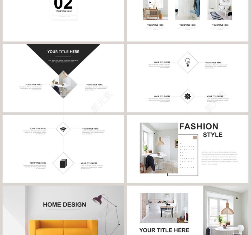 室内设计模板ppt第3张