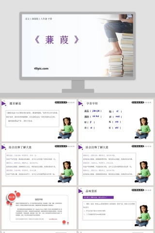 部编版八年级下册语文蒹葭PPT课件