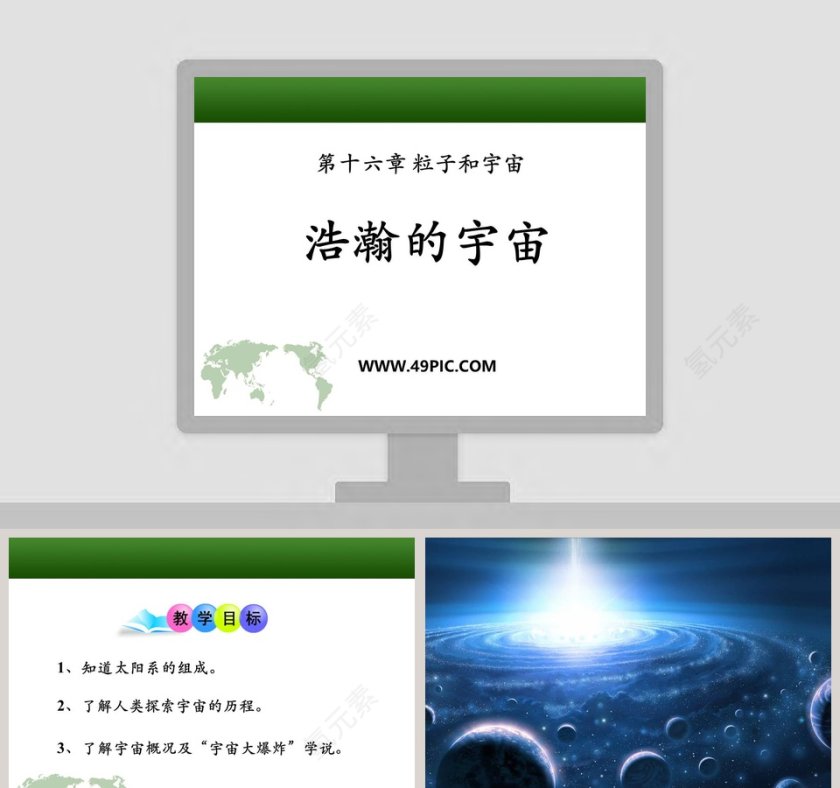 第十六章 粒子和宇宙 - 教育培训行业PPT模板第1张