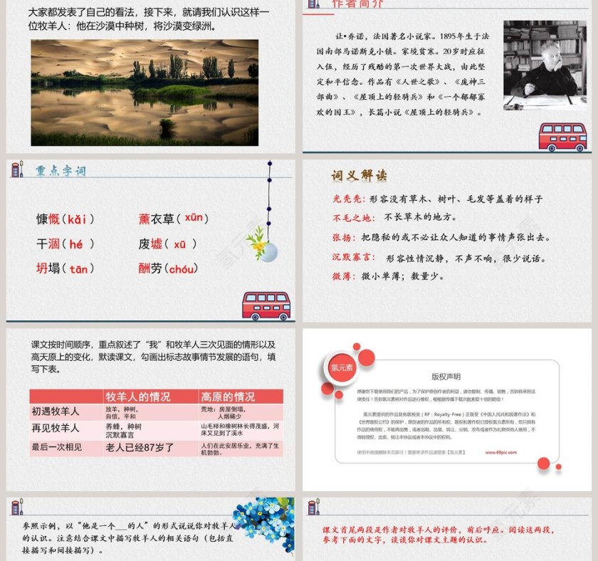 课文解析植树的牧羊人语文课件PPT第2张