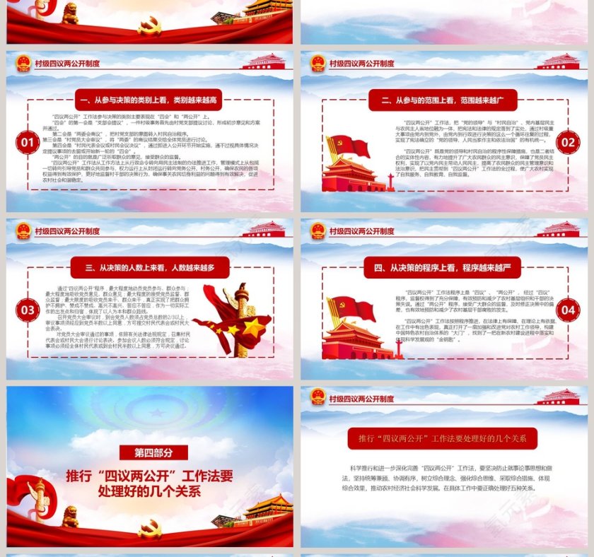 村级四议两公开制度PPT模板第4张