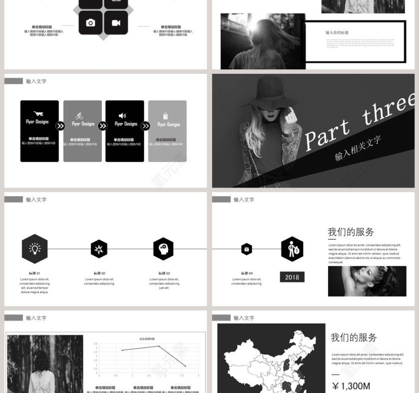  欧美时尚服装上新PPT模板第3张