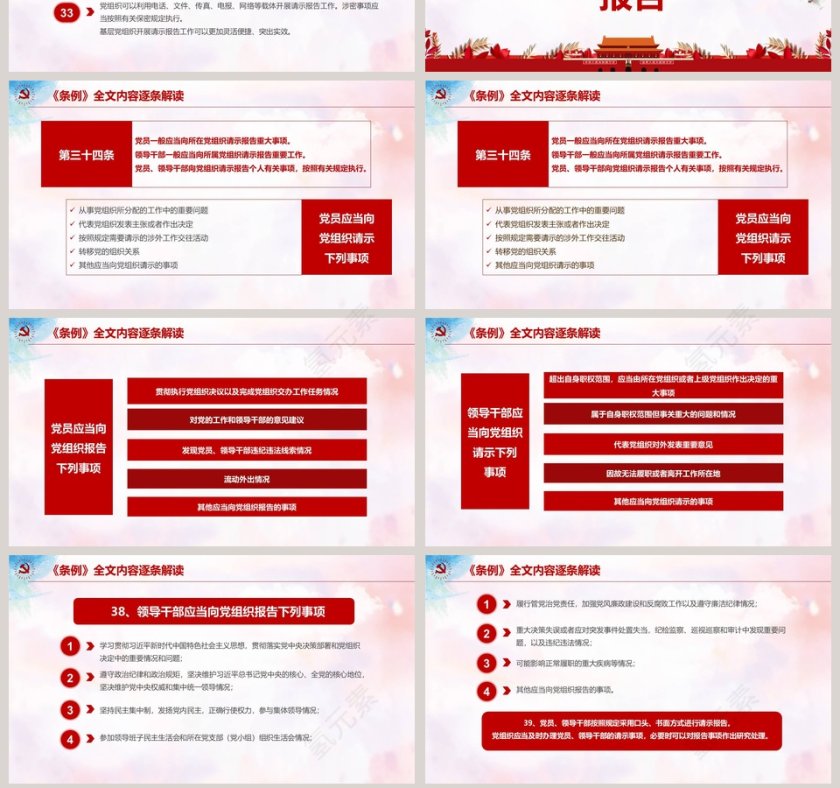 学习解读重大事项请示报告条例内容党课PPT模板第7张