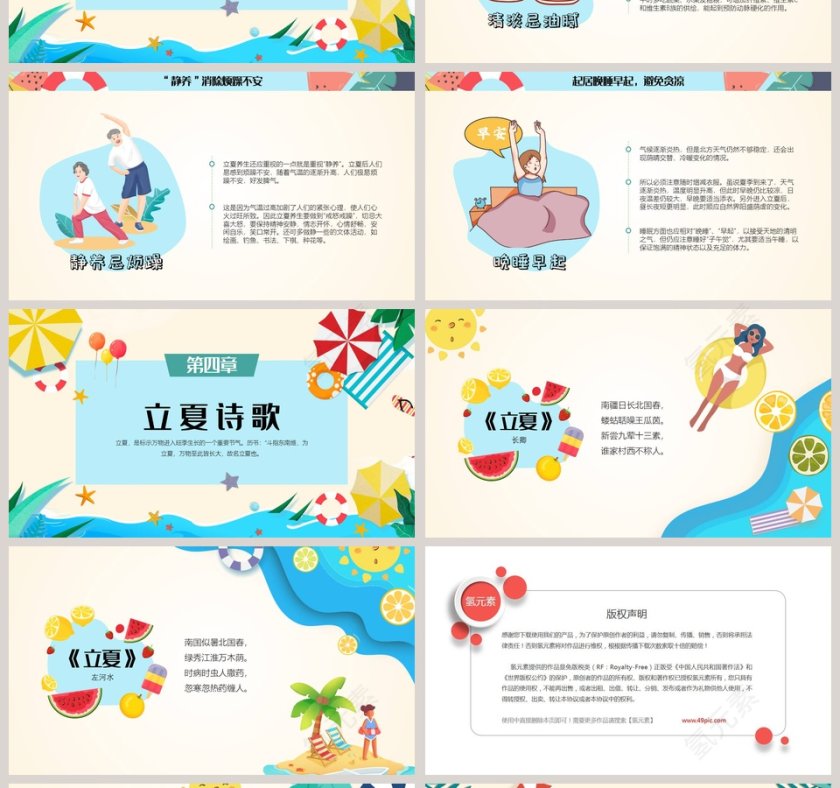 中国传统二十四节气之立夏节气PPT模板第4张