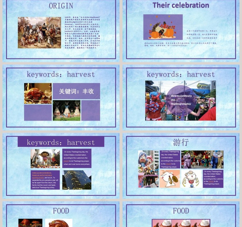 感恩节介绍PPT第2张